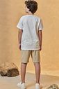 Bermuda em cotton jeans com elastano 96389 Johnny Fox Teen Menino