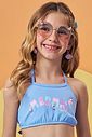 Óculos de sol com proteção UV. Acompanha caixinha e estojo porta óculos. 96831 Kukiê Infantil Menina