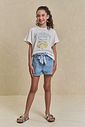 Camiseta over em meia malha 95230 Lilimoon Teen Menina Camiseta over em meia malha 95230 Lilimoon Teen Menina