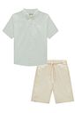 Conjunto de camisa em linho deluxe e bermuda em sarja girassol com elastano 95760 Johnny Fox Teen Menino Conjunto de camisa em linho deluxe e bermuda em sarja girassol com elastano 95760 Johnny Fox Teen Menino