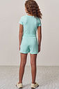 Conjunto de blusa e short saia em canelado liz 98564 Lilimoon Teen Menina