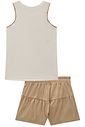 Conjunto de regata em canelado liz e shorts em linho santorine com elastano 99339 Lilimoon Teen Menina Conjunto de regata em canelado liz e shorts em linho santorine com elastano 99339 Lilimoon Teen Menina