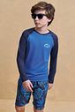 Conjunto camiseta em malha uv dry com proteção UV50+ e bermuda em nylon ergonomic com elas 93379 Johnny Fox Teen Menino