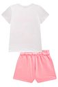 Conjunto de blusa em meia malha e shorts em moletom sem pelúcia 98355 Infanti Infantil Menina