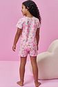 Conjunto de pijama de blusa em malha fresh e shorts em malha fresh 94270 Kukiê Infantil Menina Conjunto de pijama de blusa em malha fresh e shorts em malha fresh 94270 Kukiê Infantil Menina