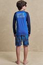 Conjunto camiseta em malha uv dry com proteção UV50+ e bermuda em nylon ergonomic com elas 93379 Johnny Fox Teen Menino