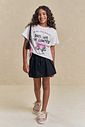Camiseta comfy em meia malha 94891 Lilimoon Teen Menina Camiseta comfy em meia malha 94891 Lilimoon Teen Menina