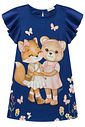Vestido em blend de linho 93281 Infanti Infantil Menina Vestido em blend de linho 93281 Infanti Infantil Menina