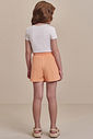 Conjunto de blusa em cotton com short saia em canelado liz 98129 Infanti Infantil Menina
