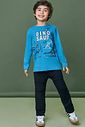 Camiseta em meia malha 90719 LucBoo Infantil Menino