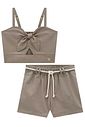 Conjunto de regata e shorts em linho santorine 92606 Lilimoon Teen Menina