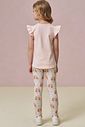 Conjunto de blusa alongada em cotton e calça legging em malha power 96643 Infanti Infantil Menina