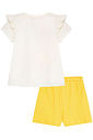 Conjunto de bata em meia malha e shorts em malha waffle 96020 Kukiê Infantil Menina Conjunto de bata em meia malha e shorts em malha waffle 96020 Kukiê Infantil Menina