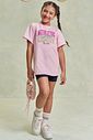 Conjunto de camiseta over em meia malha e shorts em malha poliamida com proteção UV 50+ 96493 Lilimoon Teen Menina Conjunto de camiseta over em meia malha e shorts em malha poliamida com proteção UV 50+ 96493 Lilimoon Teen Menina
