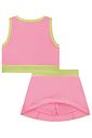 Conjunto de top e short saia em malha UV 50+ 96360 Infanti Infantil Menina Conjunto de top e short saia em malha UV 50+ 96360 Infanti Infantil Menina