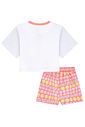 Conjunto de blusa em malha power e short saia em molecotton 95986 Kukiê Infantil Menina Conjunto de blusa em malha power e short saia em molecotton 95986 Kukiê Infantil Menina