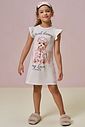 Camisola em malha fresh. Acompanha máscara 96054 Infanti Infantil Menina Camisola em malha fresh. Acompanha máscara 96054 Infanti Infantil Menina
