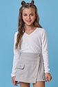 Blusa boxy em canelado liz 90159 Vic Teen Menina Blusa boxy em canelado liz 90159 Vic Teen Menina