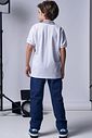 Camisa polo em piquet com elastano 96037 Johnny Fox Teen Menino Camisa polo em piquet com elastano 96037 Johnny Fox Teen Menino