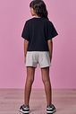 Conjunto de blusa em meia malha e shorts em molevisco 99089 Vic Teen Menina