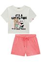 Conjunto de blusa em meia malha e shorts em soft line 96967 Vic Teen Menina Conjunto de blusa em meia malha e shorts em soft line 96967 Vic Teen Menina