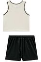 Conjunto de regata em canelado liz e shorts em alfaiataria tecno cargo 98520 Vic Teen Menina Conjunto de regata em canelado liz e shorts em alfaiataria tecno cargo 98520 Vic Teen Menina
