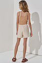 Conjunto de regata em viscose e shorts em linho com elastano 98916 Vic Teen Menina