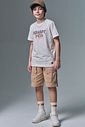 Bermuda em sarja squash com elastano 97026 Johnny Fox Teen Menino