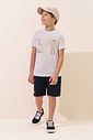 Bermuda em sarja stretch com elastano 97046 LucBoo Infantil Menino Bermuda em sarja stretch com elastano 97046 LucBoo Infantil Menino