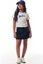 Saia cargo em jeans com elastano 95637 Vic Teen Menina