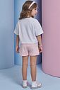 Shorts em moletom sem pelúcia 94374 Infanti Infantil Menina