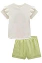 Conjunto de blusa em meia malha e short em viscolinho 99593 Kukiê Infantil Menina Conjunto de blusa em meia malha e short em viscolinho 99593 Kukiê Infantil Menina