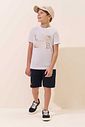 Camiseta em meia malha 96304 LucBoo Infantil Menino