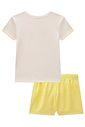 Conjunto de blusa em canelado Liz e shorts em viscose 99423 Kukiê Infantil Menina