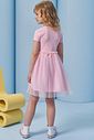 Vestido em canelado liz e tule com elastano 96661 Infanti Infantil Menina