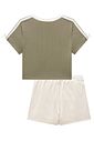 Conjunto de blusa em cotton e short saia em sarja com elastano 98628 Lilimoon Teen Menina Conjunto de blusa em cotton e short saia em sarja com elastano 98628 Lilimoon Teen Menina