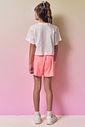 Conjunto de blusa em meia malha e shorts em soft line 96967 Vic Teen Menina Conjunto de blusa em meia malha e shorts em soft line 96967 Vic Teen Menina