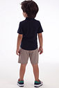 Conjunto de camisa em meia malha e bermuda em linho santorine com elastano 92866 LucBoo Bebê Menino Conjunto de camisa em meia malha e bermuda em linho santorine com elastano 92866 LucBoo Bebê Menino