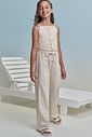 Conjunto de top e calça em linho santorini 99457 Lilimoon Teen Menina Conjunto de top e calça em linho santorini 99457 Lilimoon Teen Menina