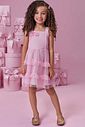 Vestido em tule glitter 98850 Kukiê Infantil Menina
