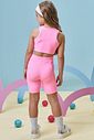 Top cropped em poliamida 96992 Kukiê Infantil Menina