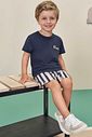 Conjunto de camiseta em meia malha e bermuda em nylon ergonomic com elastano 97910 LucBoo Infantil Menino Conjunto de camiseta em meia malha e bermuda em nylon ergonomic com elastano 97910 LucBoo Infantil Menino
