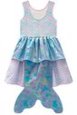 Fantasia de sereia em fly tech e nylon holográfico 97401 Infanti Infantil Menina Fantasia de sereia em fly tech e nylon holográfico 97401 Infanti Infantil Menina