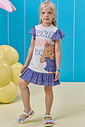 Vestido em molecotton e tecido laise 93684 Kukiê Infantil Menina