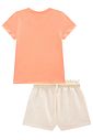 Conjunto de blusa em meia malha e shorts em moletom sem pelúcia 98372 Infanti Infantil Menina Conjunto de blusa em meia malha e shorts em moletom sem pelúcia 98372 Infanti Infantil Menina