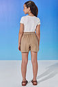 Conjunto de blusa em malha power e shorts em linho com elastano 99092 Vic Teen Menina