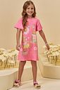 Vestido em malha fresh 94254 Kukiê Infantil Menina