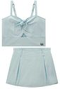Conjunto de top e short saia em sarja com elastano 99359 Lilimoon Teen Menina Conjunto de top e short saia em sarja com elastano 99359 Lilimoon Teen Menina