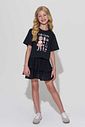 Saia em tecido texturizado isla com shorts embutido 94370 Lilimoon Teen Menina