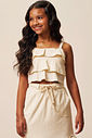 Regata em linho com elastano 94396 Vic Teen Menina